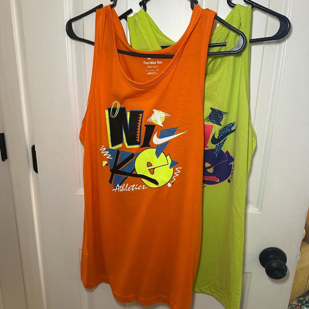 Nike Graphic Print Logo (Set of Two) Tank Tops
